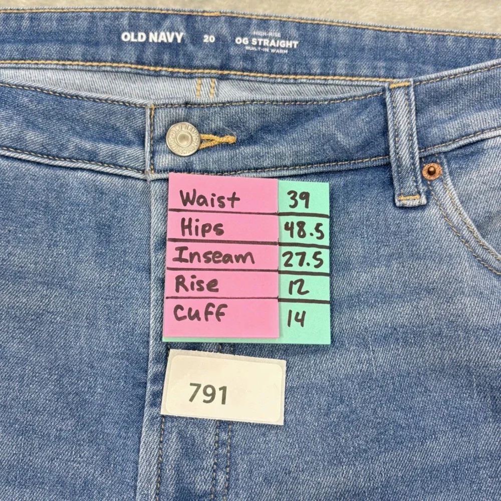Old Navy measurements waist